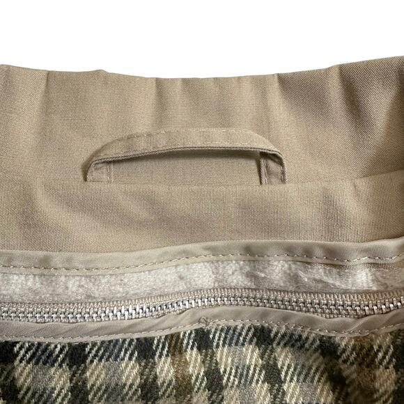 VTG Accents On Outerwear Mens Tan Double Breasted Trench Coat Removable Liner 38 - Picture 13 of 16